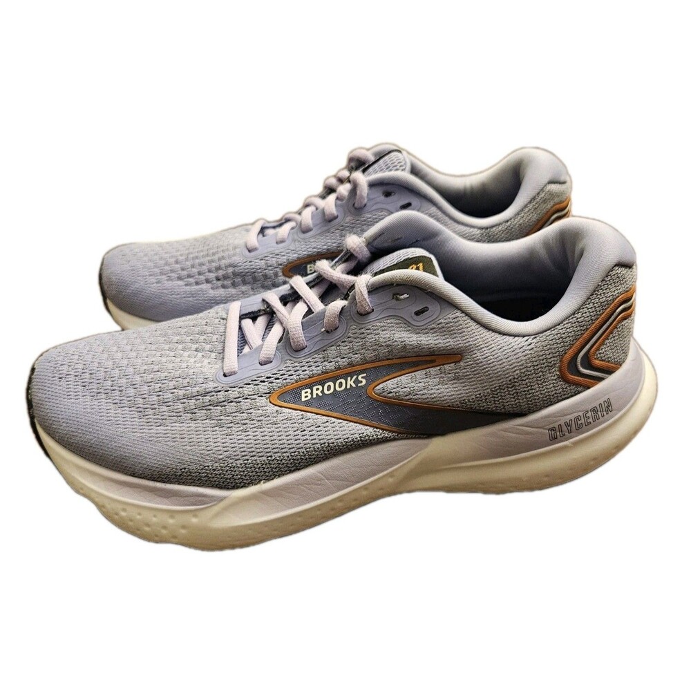 Brooks Glycerin 21 Lavender/Black/Copper Sneakers, Womens Size 9.5 Medium